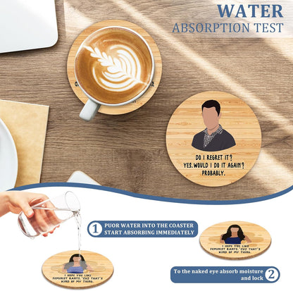 Golden Girls TV Show Merchandise,6 PCS Cork Coasters for Drinks,Funny Set with Coasters Holder,Golden Girls Fans Clean Dirty Dishwasher Magnet,Refrigerator Sign Kitchen Decor Gifts