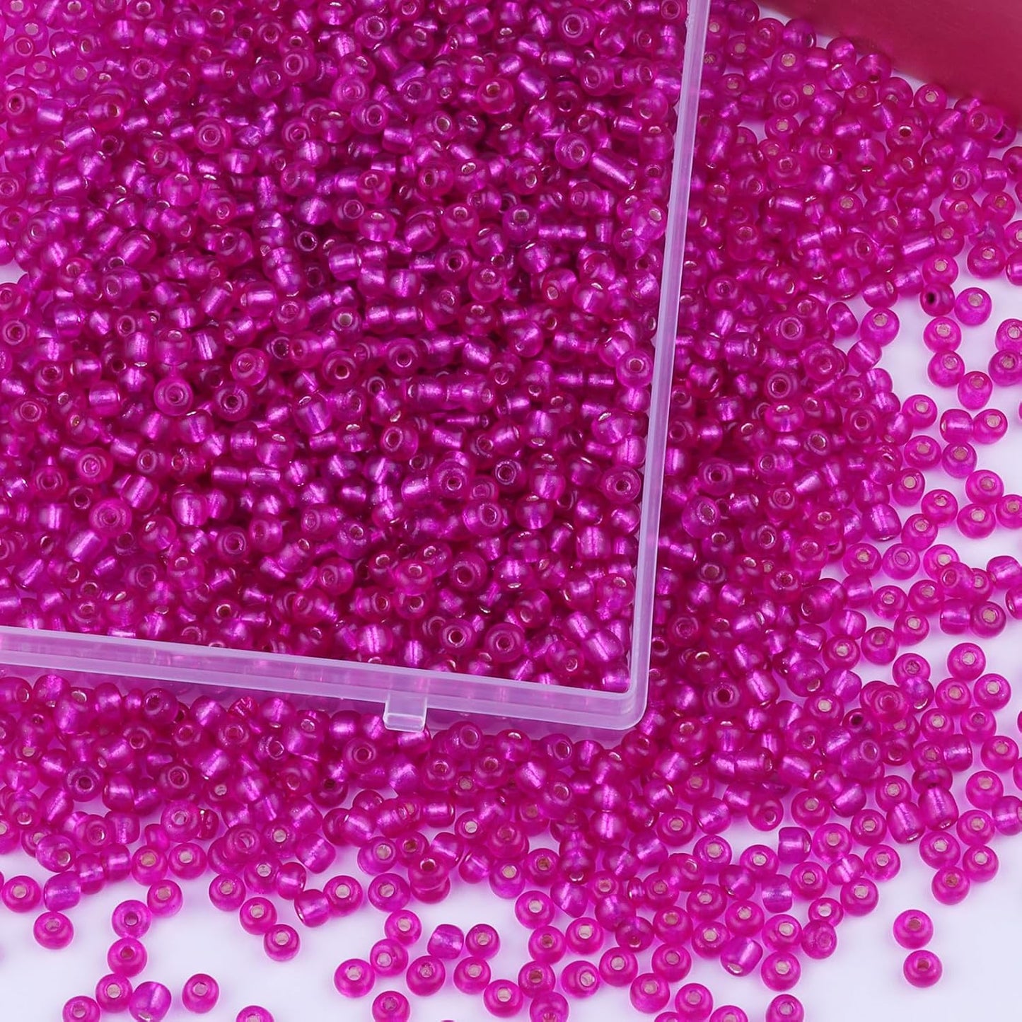 10100 Pcs Size 11/0 Glass Seed Beads, 2 mm Dark Green Small Mini Spacer Loose Pony Beads for Jewelry Making and DIY Crafts - Colors A