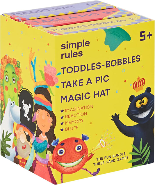 Math Card Games Bundle for Kids 6+ & 8+ | 3 Games Included | Fun & Education | Help to Build Math, Focus and Logic | Recommended by Teachers | 2-6 Players | 10 min Playtime (Math Card Bundle)