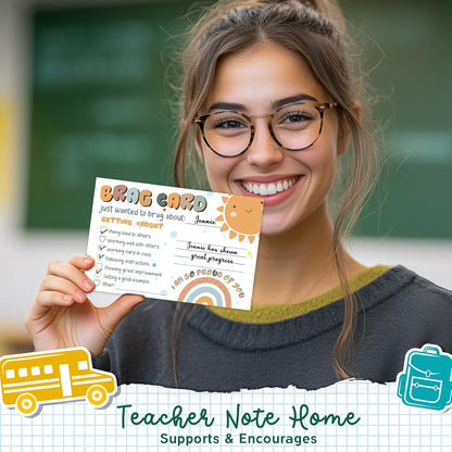 LOVEDMORE Video Game Theme Positive Brag Card, Teacher Mail for Elementary Classroom Must Have Rewards to Students, Elementary Teacher Supplies