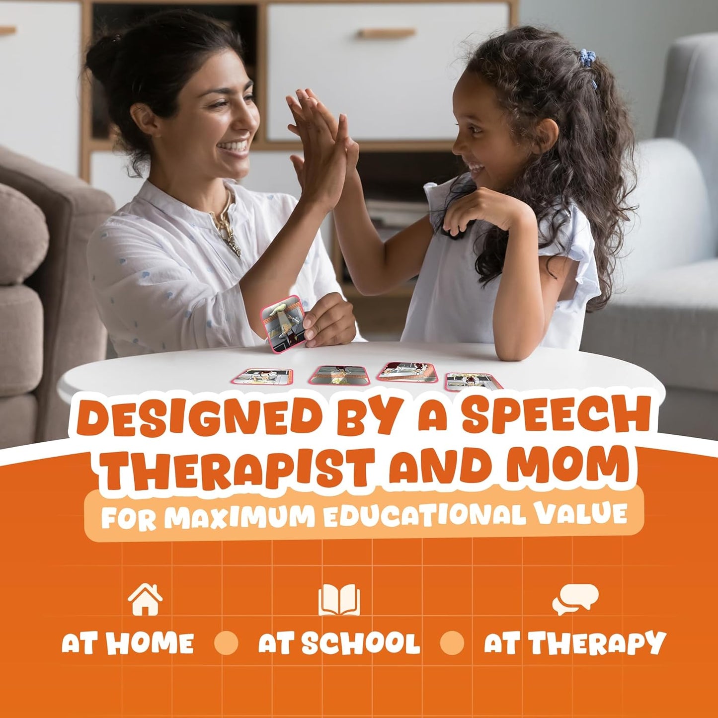SkillEase Story Cues Skilled Sequencing Cards, Speech Therapy Materials, Social Skills Game, English Language Learners Games, Storytelling Cards, Sentence Building and Picture Cards