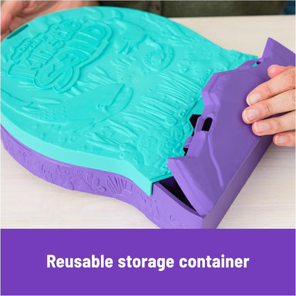 Kinetic Sand, Project Planet Deep Sea with 24oz Sensory Play Sand & Sea Creature Tools, Sustainably Minded Eco Friendly Materials, Holiday Gifts & Stocking Stuffers for Kids Ages 3 and up