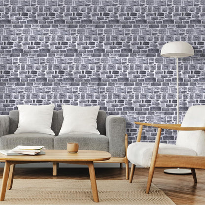 COMSTICKC 3D Faux Gray Stone Wall Sticker Peel and Stick Wall Panels,10 Pcs of 12"X12",Ultra-Light Thin PVC Decorative Tiles Rocks Stone Backsplash Interior Decor,Paintable