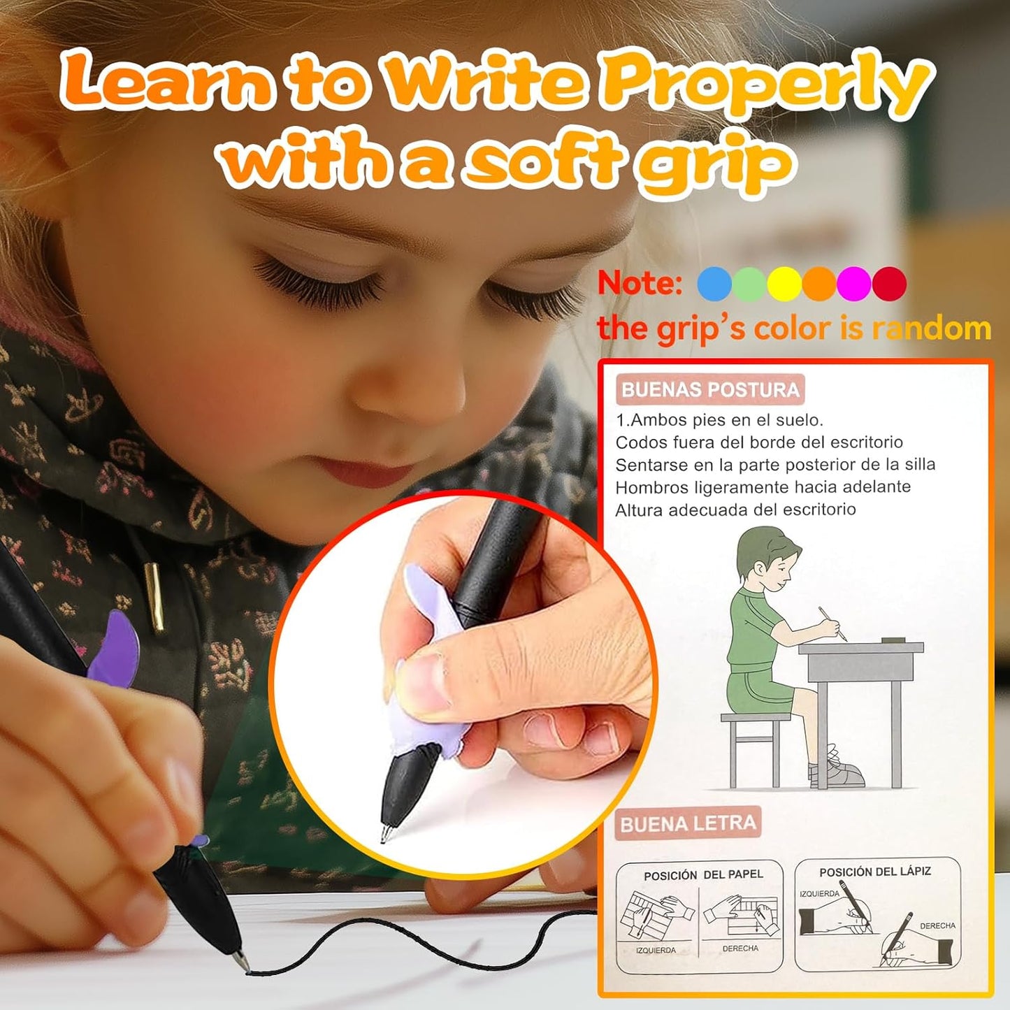 4 Magic Grooved Writing Practice for Kids - English Pre K Tracing Practice Book, Reusable Preschool Handwriting Workbooks Without Tears, 4-Theme Copybooks with Pen Refill for Age 3-10 (English, Small)