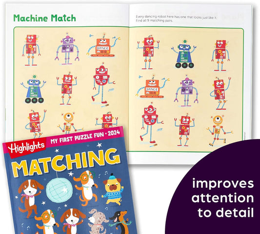 My First Puzzle Fun 2026 Activity Book Set with Mazes, Matching and More, Kids Puzzle Books for Travel, Learning and Screen-Free Play for Kids 3-6
