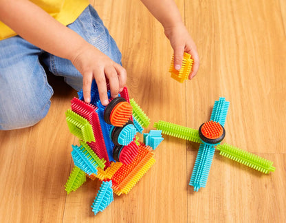 Battat – Bristle Blocks – STEM Interlocking Building Blocks – 112 Pieces Playset – Developmental Toys for Toddlers & Kid – Basic Builder Set – 2+ Years