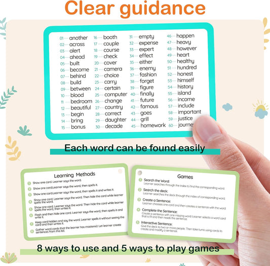 105 Cards, 269 Pictures ABC Alphabet Flash Cards for Toddlers 2-4 Years, Toddler Flash Cards for 1,2,3,4,5,6 Years Kids, ABC Animals Fruits Vegetables Number Transportation Color Shape Sigh Words