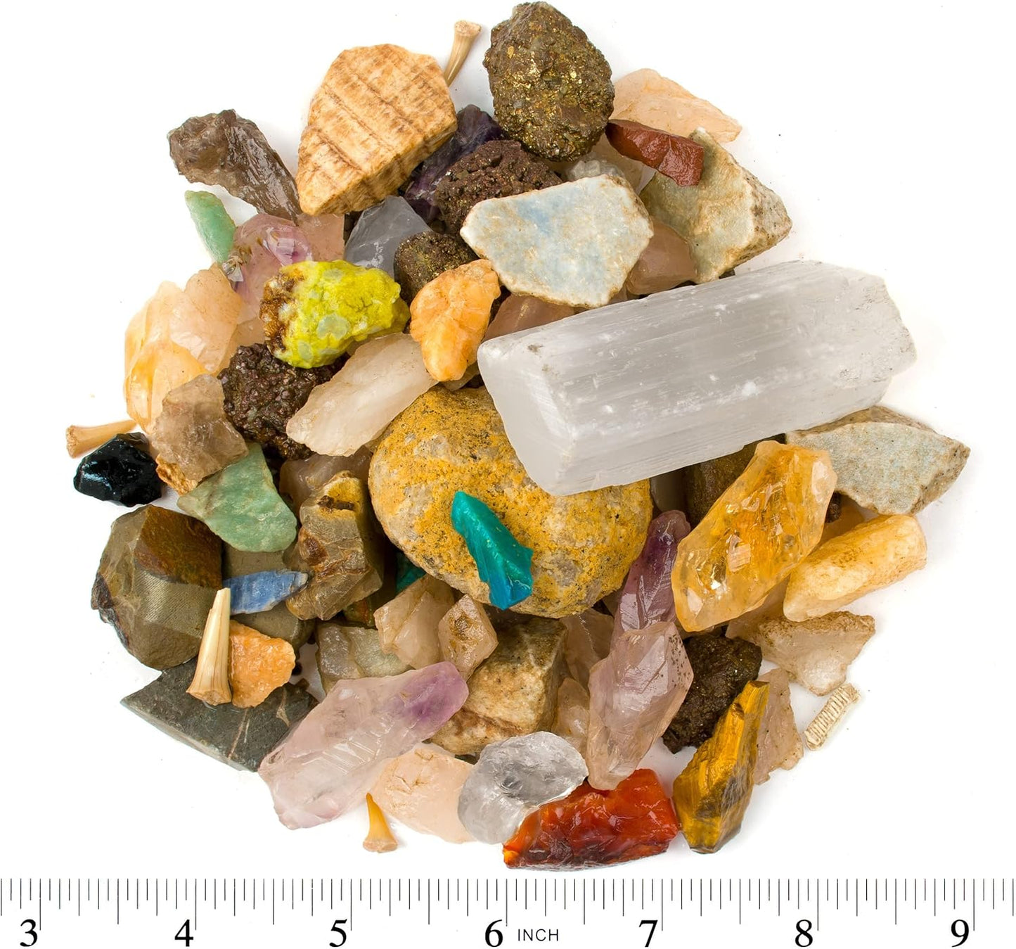 Boone's Mill Gemstone Paydirt | 5 Pounds | Gem Mining Rough Stone Mix | Rock Fossil ID Guide