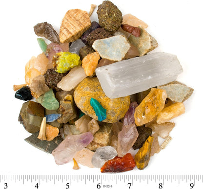 Boone's Mill Gemstone Paydirt | 5 Pounds | Gem Mining Rough Stone Mix | Rock Fossil ID Guide