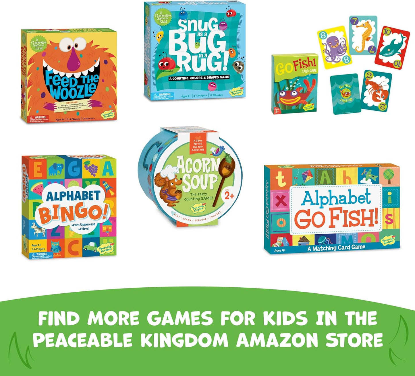 Peaceable Kingdom Count Your Chickens Award Winning Cooperative Counting Game for 2 to 4 Kids Ages 3+ - Premium Play Edition