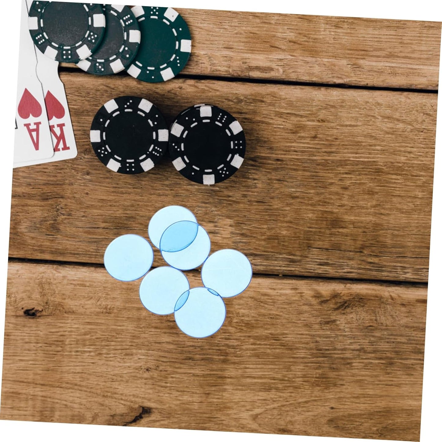 Kisangel Bingo Chips Game Token Disc Math Counters Game Tokens Counting Chips Bingo Markers Counters for Games