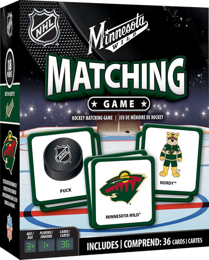 MasterPieces NHL Chicago Blackhawks Matching Game, For Ages 3+ - Fun Family Entertainment for Kids and Adults - Educational, Engaging, and Perfect for Game Night, Interactive Classroom Activities