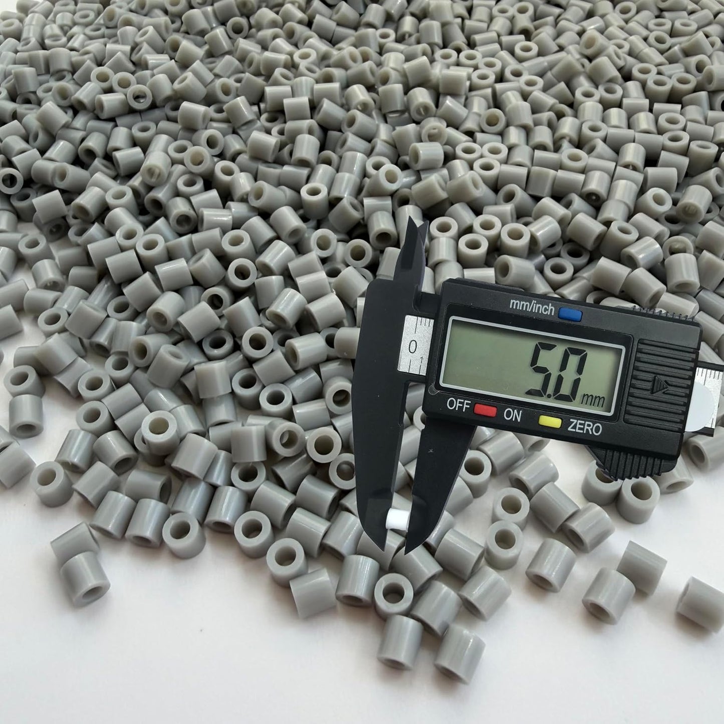 OEEKOI 5500Pcs Fuse Beads - 5mm Bulk Melting Beads for Crafts, Ideal for Christmas Birthday Gifts,Clear