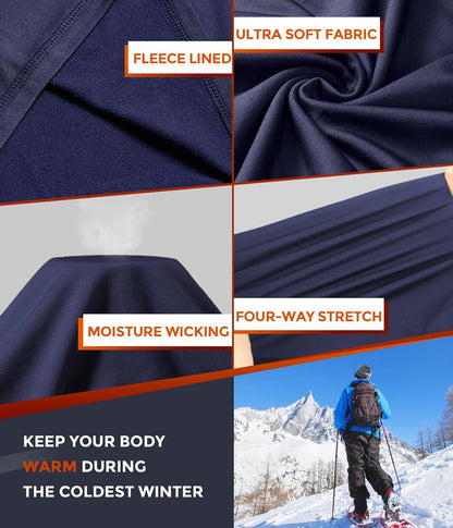 CL convallaria Thermal Underwear Long Johns Set Mens Winter Gift Hunting Gear Sport Base Layer Bottom Top - Colors A
