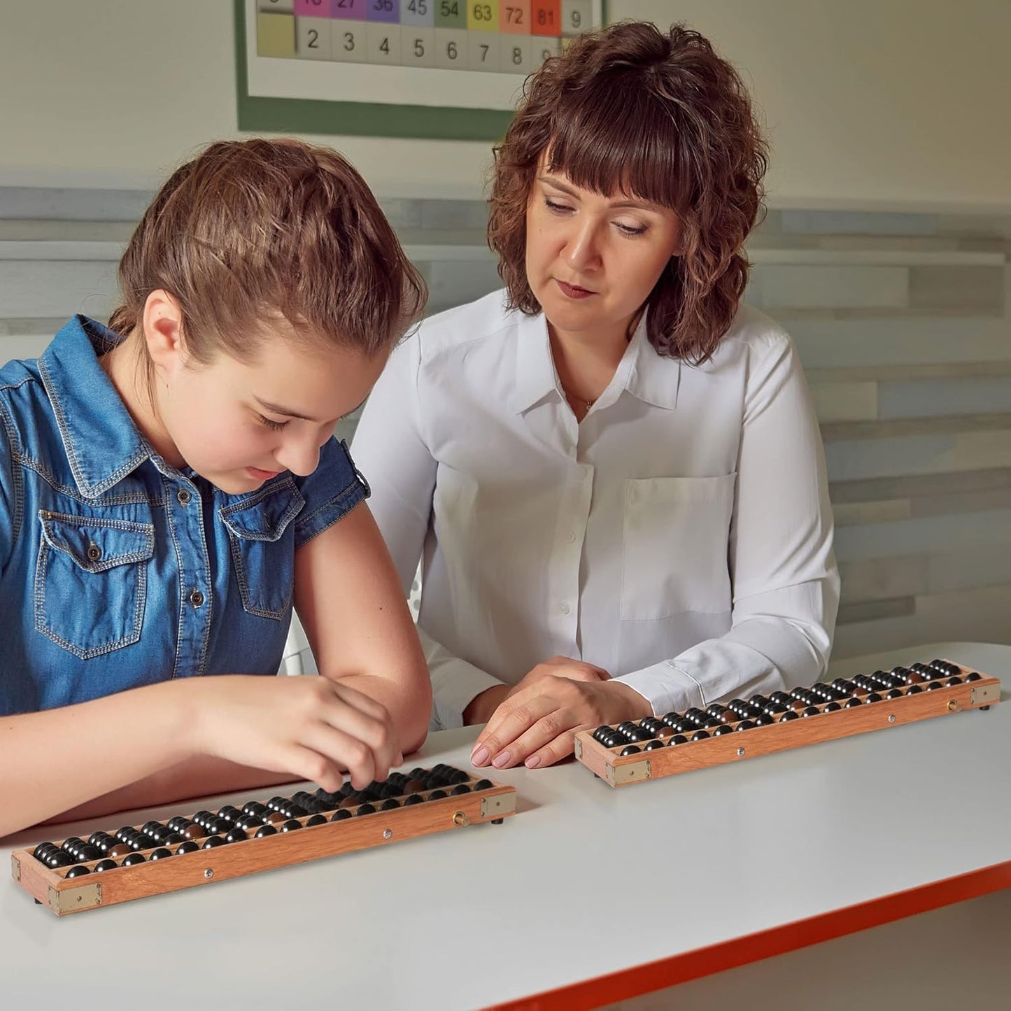 Yellow Mountain Imports Digit Standard Abacus 10.5 Inches - Professional 17 Column Soroban Calculator (Functional and Educational Learning Tool)