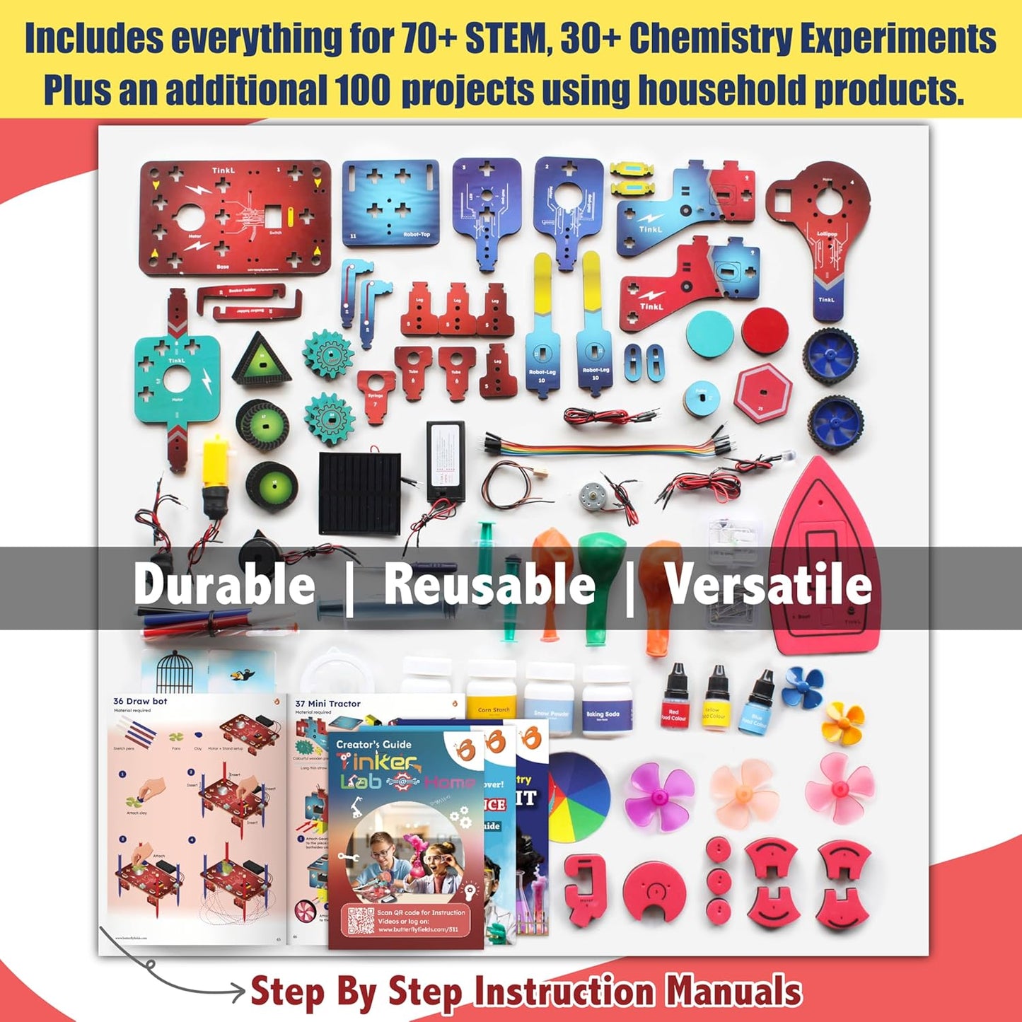 Butterfly EduFields 30in1 STEM Kits for Kids Age 8-10-12 | STEM Toys for Ages 8-13 | Electricity & Magnetism | Science Project Kit for Boys & Girls Aged 8-10-12-14 | Best Educational Birthday Gift