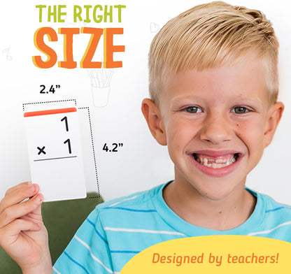 merka Math Flash Cards, 169 Flashcards in Total, Multiplication Learning Mathematics, Create Game for Kids, Classroom and Homeschool Toys, 1st to 4th Graders, Ages 4-14