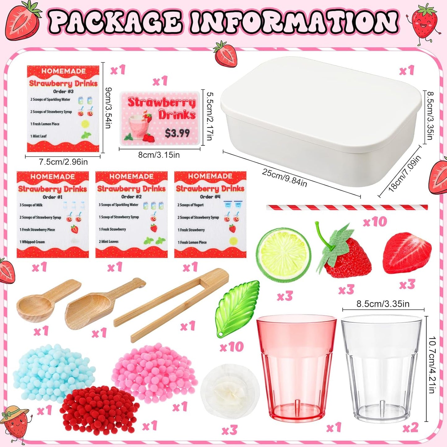 Skylety Lemonade Sensory Bin Fillers Spring Summer Homemade Lemon Stand Drink Role Play Sensory Bin Items Fine Motor Counting Sorting for Summer Activities Party Favors
