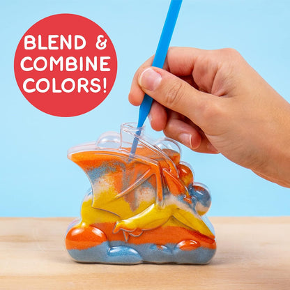 Made By Me Create Your Own Underwater Sand Art, Includes 6 Ocean-Themed Bottles, 8 Sand Colors, Glitter, & Funnel, Great Staycation or Group Activity, Party Idea, DIY Sand Art For Kids Ages 6, 7, 8, 9