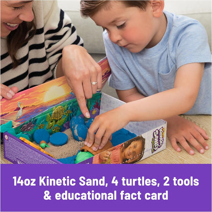 Kinetic Sand, Project Planet Deep Sea with 24oz Sensory Play Sand & Sea Creature Tools, Sustainably Minded Eco Friendly Materials, Holiday Gifts & Stocking Stuffers for Kids Ages 3 and up