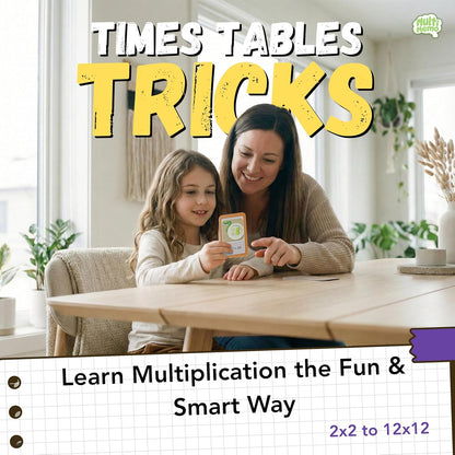 Times Tables Tricks – Fun Multiplication Flash Cards for Kids Ages 6–13 | Tips, Visual Aids & Strategies | Learn Multiplication Tables Fast | Educational Math Game
