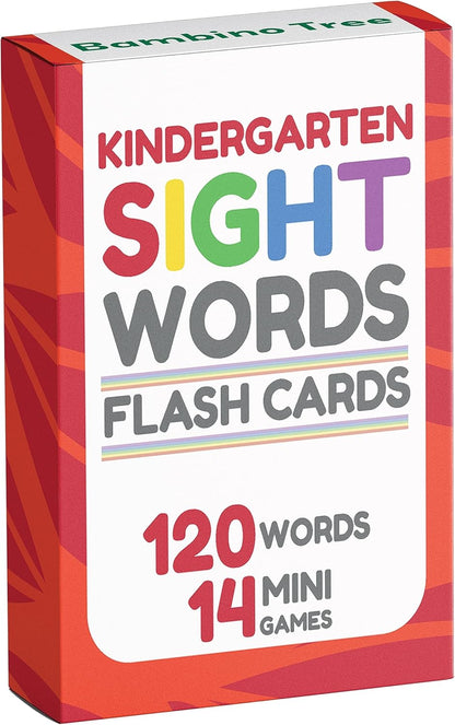 Sight Words Flash Cards 1st Grade - 120 High Frequency Words from Dolch's and Fry's Lists for 6-7 Years