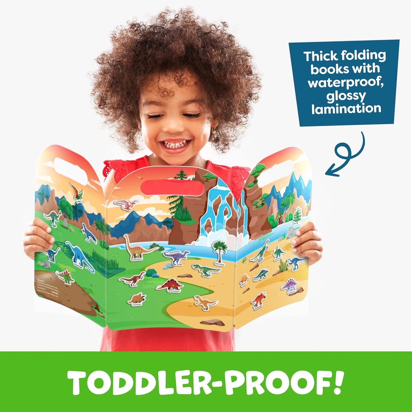 Sticker Book for Toddlers 1-3 - Reusable Sticker Book for Toddlers 2-4 Years, Stickers for Kids, Toddler Travel Toys, Airplane Toys for Toddler 1-3 - Birthday Gifts for 3 Year Old Boys, Girls 2-4