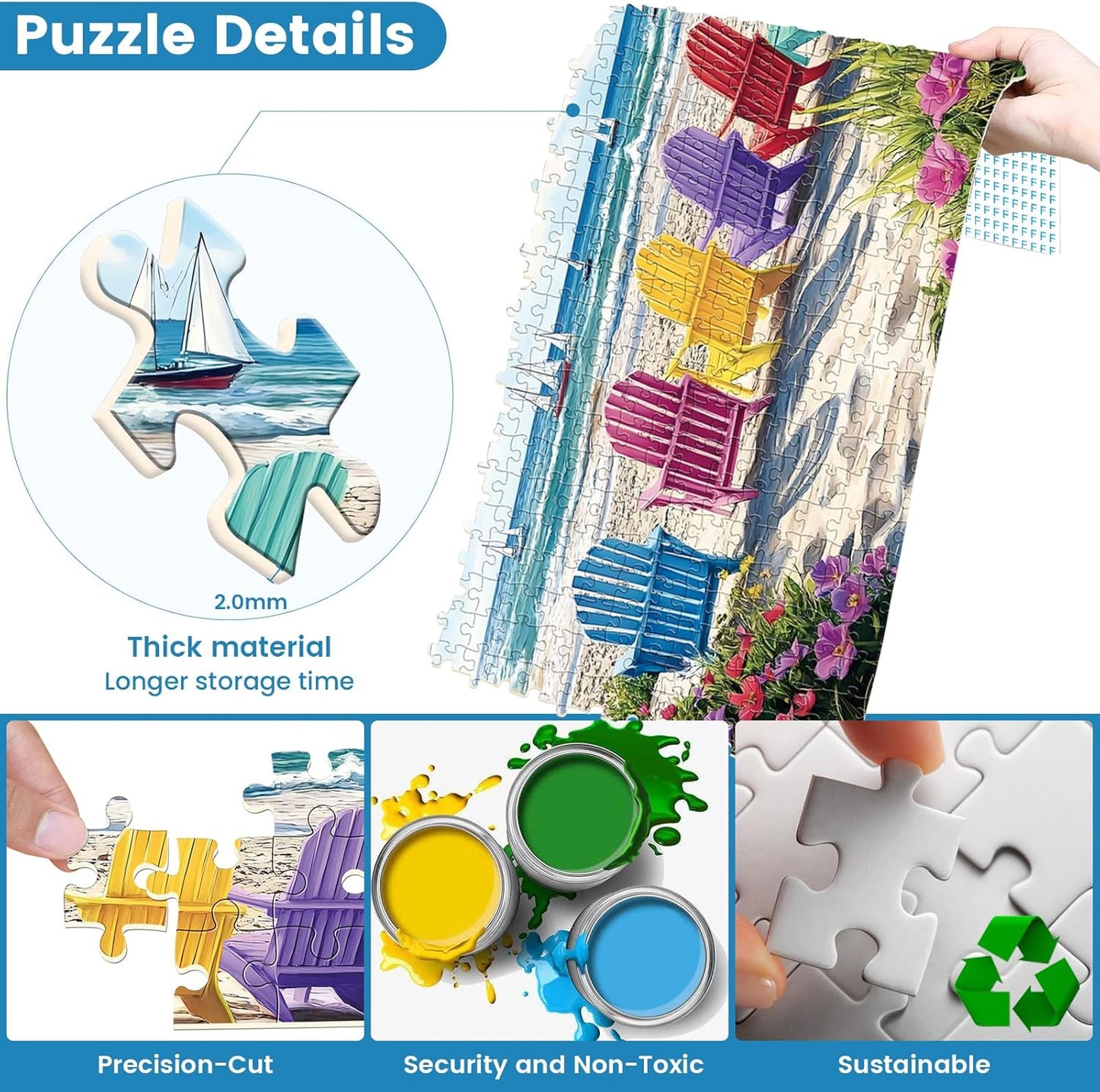 300 Piece Puzzles for Adults,Spring Jigsaw Puzzle for Kids Seniors,Puzzle with Letters on Back,Interlock Perfectly No Dust,Interlock Perfectly No Dust,Challenging Family Activity Game Gifts,20.5*15In