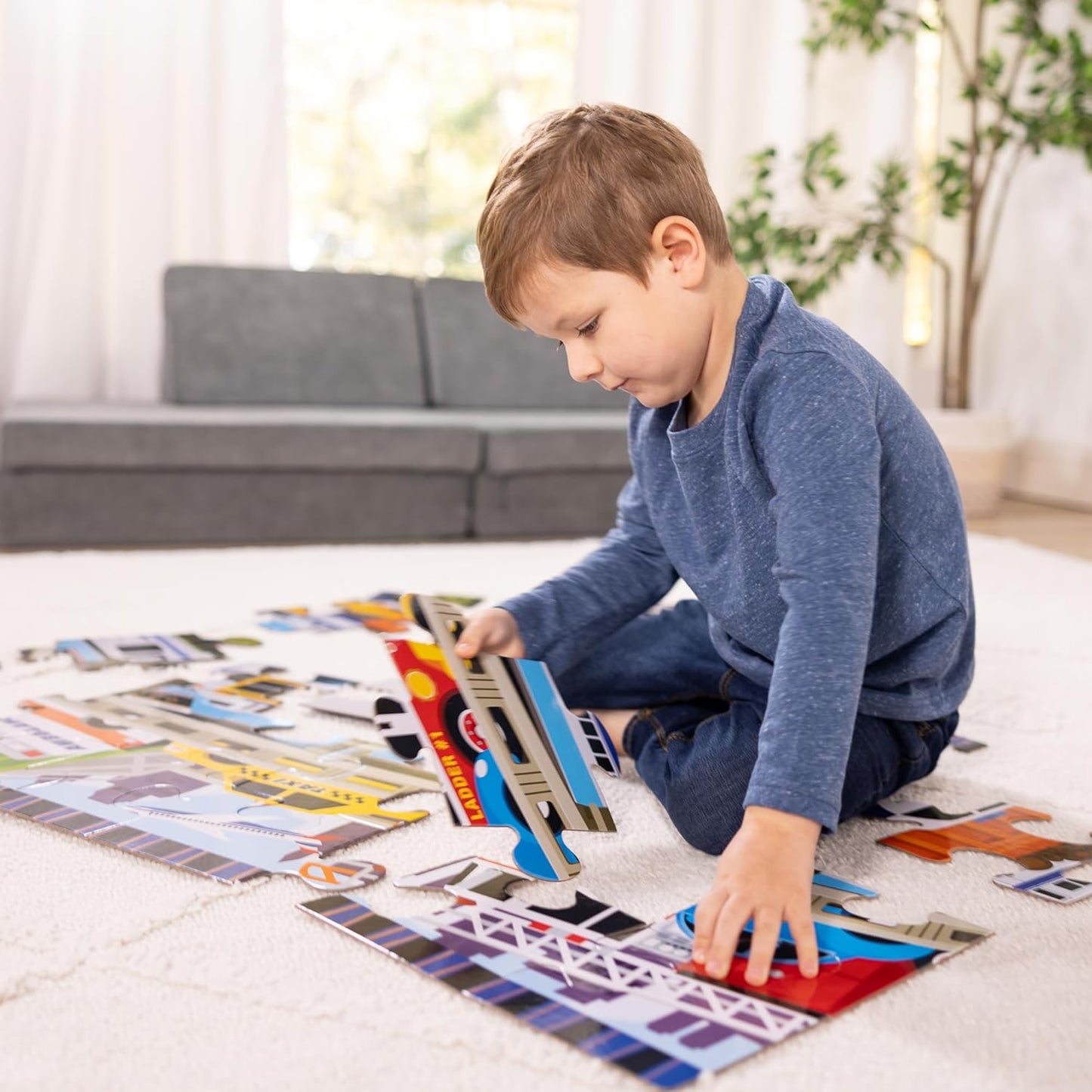 Melissa & Doug Dinosaur Dawn Jumbo Floor Puzzle (24 Pieces, 2 x 3 Feet), Jigsaw Puzzle for Preschoolers and Kids Ages 3+ - FSC Certified