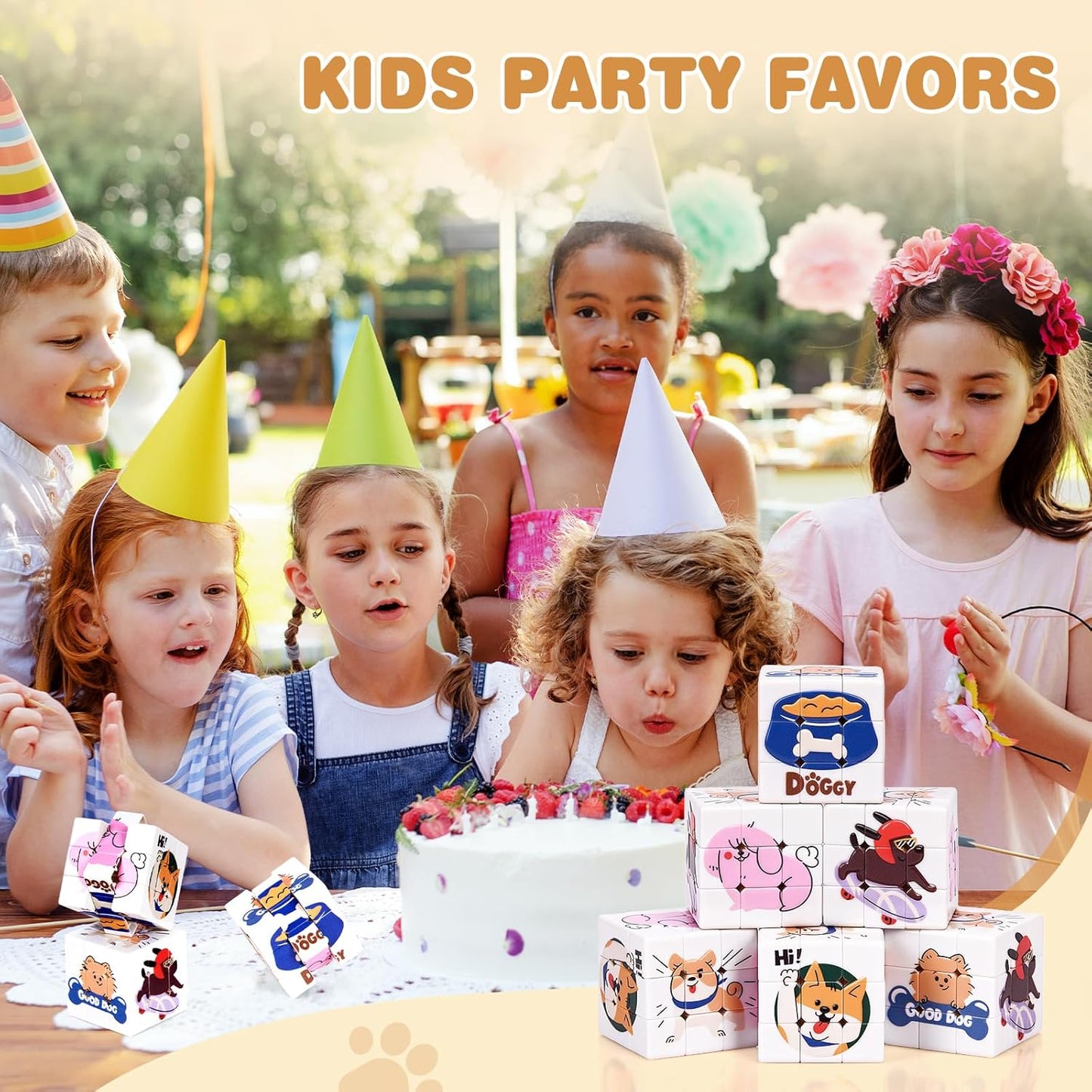 48 Pack Mini Cube Bulk, 1.18 Inch 3x3x3 Small Puzzle Cubes Set, Birthday Party Favors, Classroom Rewards Prizes, Stocking Stuffers, Easter Basket Fillers for Kids