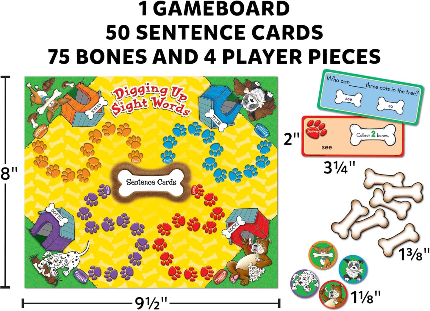 Teacher Created Resources Digging Up Sight Words Game (7812), Multi Color