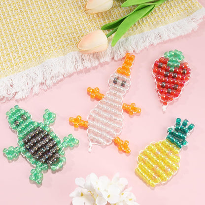 1720+pcs Pony Beads Kit 1830pcs 6 Style Letter Alphabet Beads Rainbow Plastic Pony Bead Bulk Multicolor Kandi Bead Elastic String DIY Crafts Jewelry Making Kit for Bracelets Necklaces