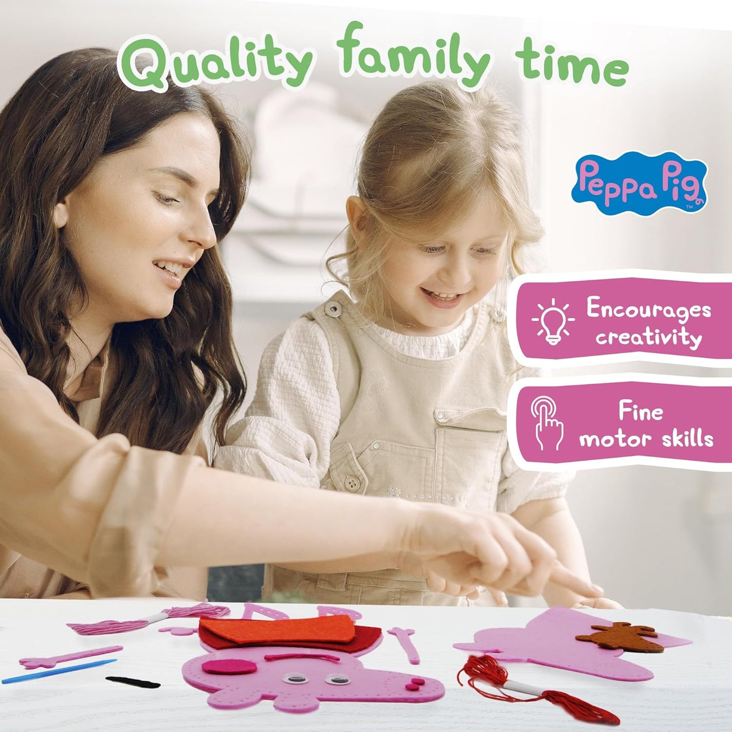 Peppa Pig Toddler Busy Board – Montessori toys for 1 2 3 4 Year Old, Educational Activity Sensory Board for Preschool Learning Fine Motor Skills, Gift Toys for Boys Girls, Airplane Car Travel Toy
