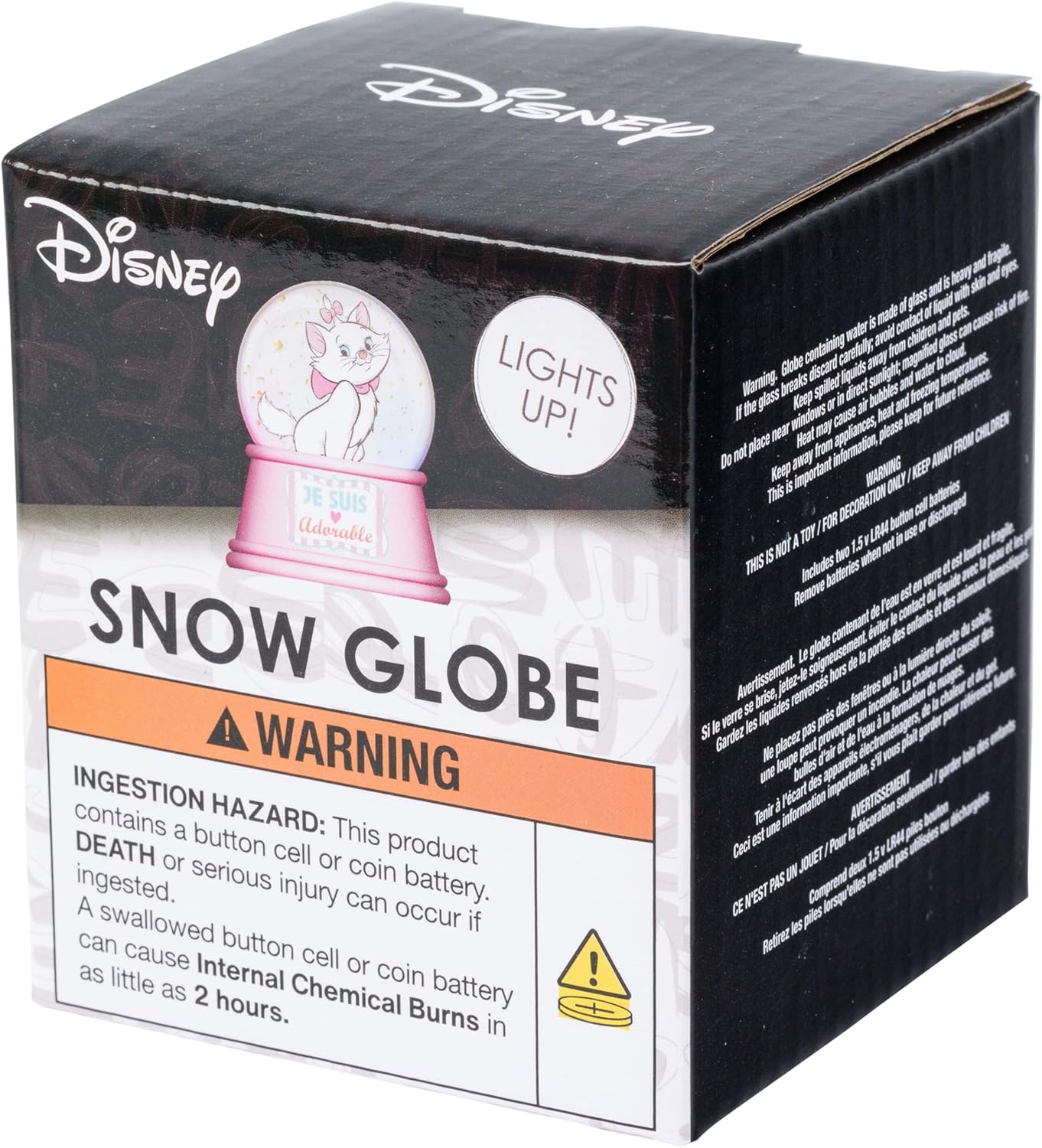 Silver Buffalo Disney Mickey and Friends Mini Light Up Snow Globe│Minnie Mouse│3.8 Inches Tall, 45mm (Small)