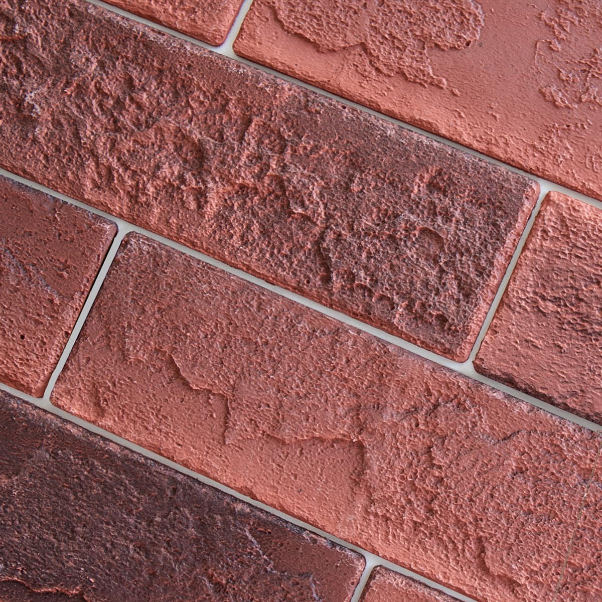 100 Whitewash Grey Faux Brick Wall Tiles, 3D Thin Brick Veneers for Bedroom, Bathroom, Kitchen, Fireplace and Fence Wall Panels (14.2 sq ft)