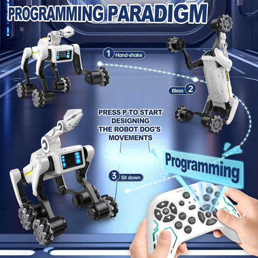 Smart Robot Dog - Interactive STEM Pet with Voice Control, 30+ Actions & APP Programming, Durable Design for Kids Age 6+ (Compatible with iOS/Android)