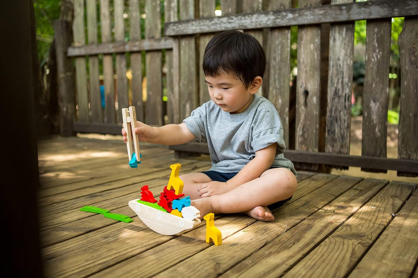 PlanToys® Balancing Cactus | Montessori Wooden Toy for Toddlers | STEM Game for Fine Motor Skills, Logic & Coordination | Eco-Friendly Educational Toy for Kids Ages 3+