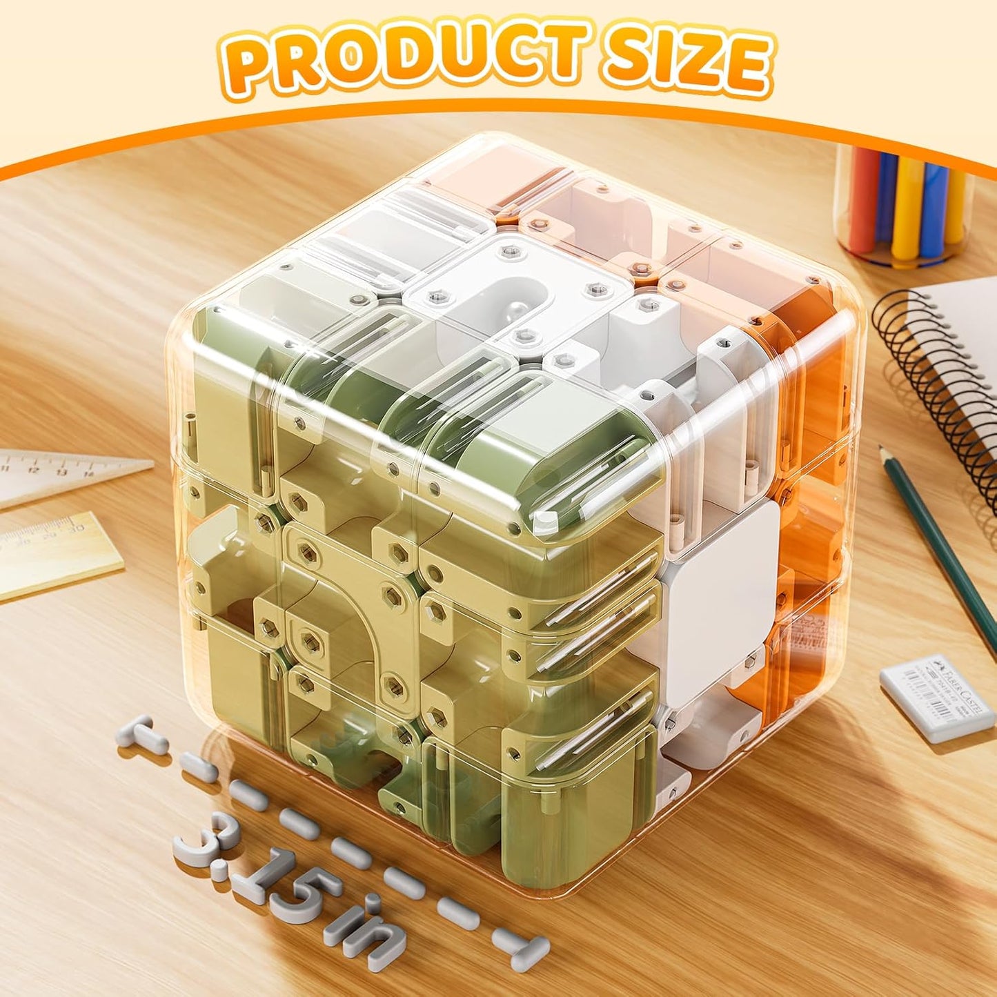 3D Cube Puzzle for Kids 5-8 8-12, Color Matched Game, Education Sensory Toys Birthday Gift for Kids Adults 5 6 7 8 9+ Years Old Boys