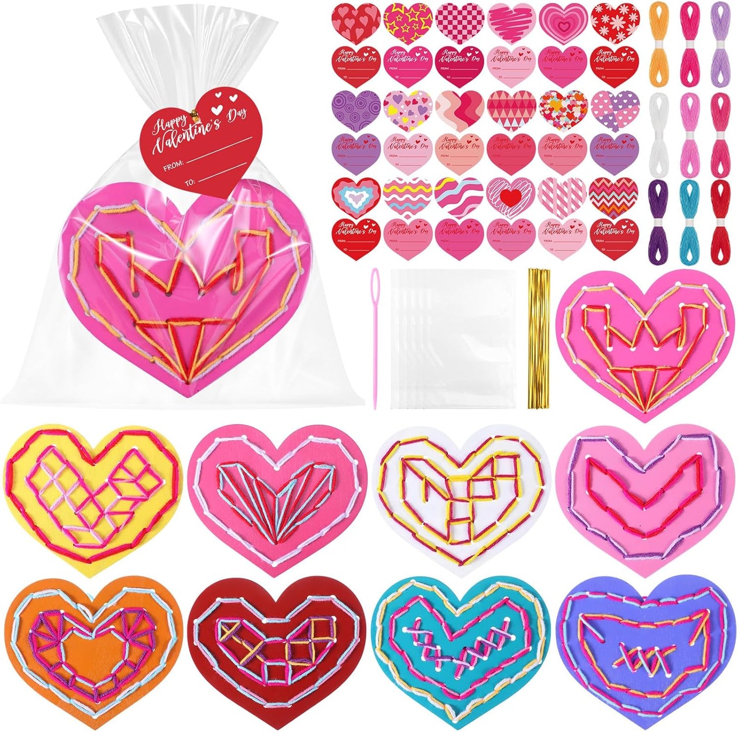 Capoda 9 Sets Lacing Cards Shoes Educational Threading Toy for Wooden Lacing Card Toys with Colorful Threads for Develop Imagination Early Education and Learning Activity(Shoes)