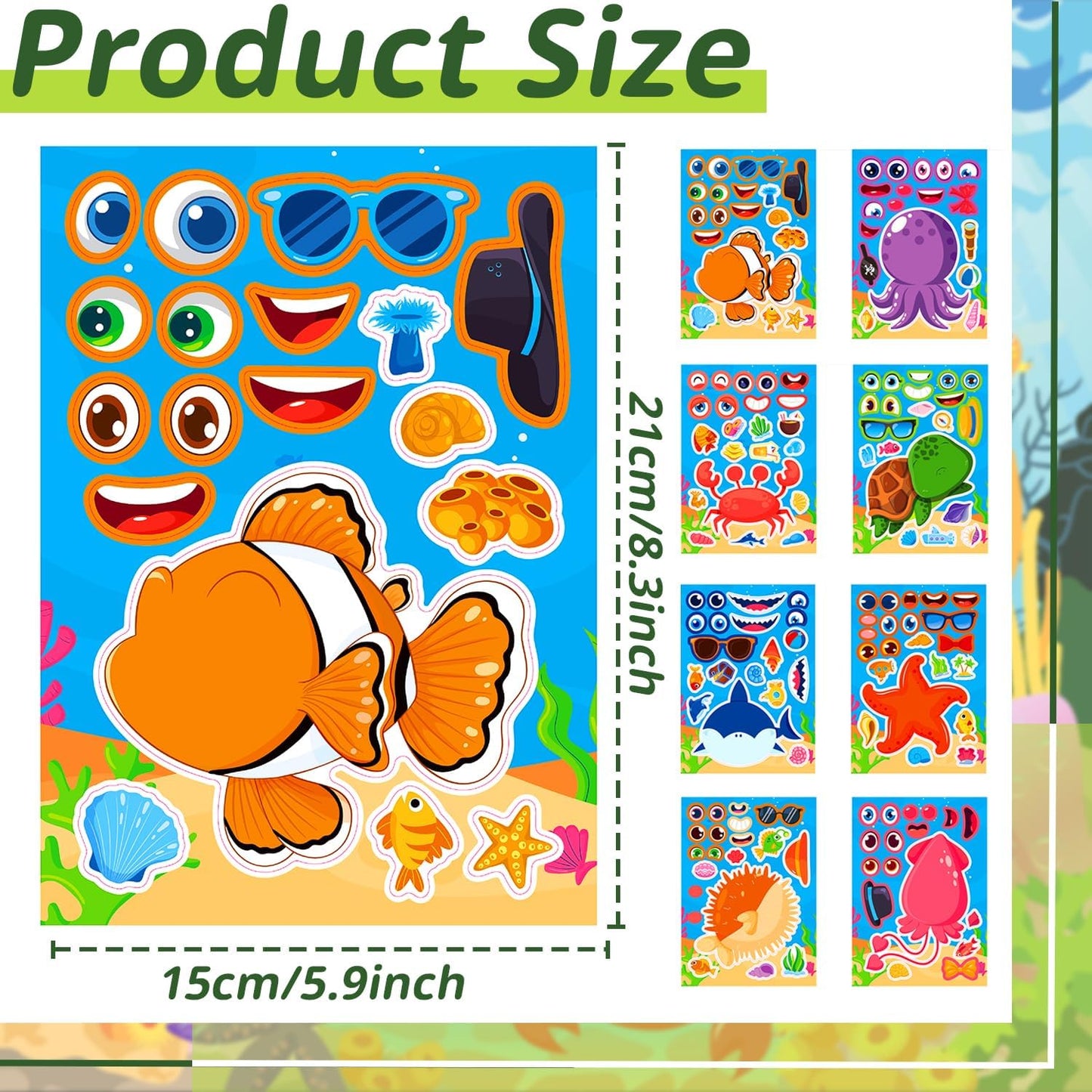 24-Sheet Make Your Own Science Sticker Kit | Microscope, DNA & Scientist Designs - Reusable Educational Decor for Classrooms & Kids Rooms