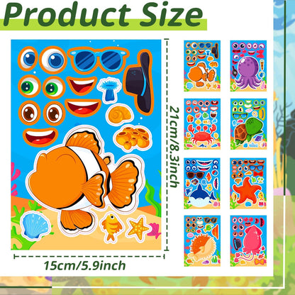24-Sheet Make Your Own Science Sticker Kit | Microscope, DNA & Scientist Designs - Reusable Educational Decor for Classrooms & Kids Rooms