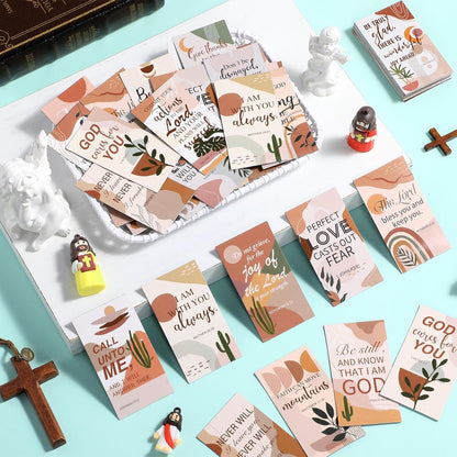 Blosssound 60 Pcs Inspirational Christian Magnets with Bible Verses Religious Refrigerator Magnet Motivational Quotes Fridge Scripture Positive Gifts for Home Office School Locker Decor(Scenery)