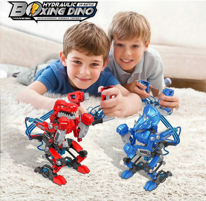 Hydraulic Boxing Bots STEM Robot Building Kit, 2 Hydraulic Powered Battle Fighting Robots, Educational Birthday Gift for 8-12 Year Old Boys & Girls