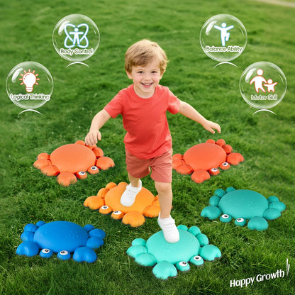 TOPNEW Stepping Stones for Kids, Non-Slip Balance Stepping Stones for Promoting Children's Coordination Skills, Toddler Stepping Stones Obstacle Course for Kids Age 3 4 5 6 7+