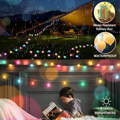 suddus String Lights for Bedroom, 66ft 200 Led Connectable Globe String Lights Indoor, Hanging Fairy Lights Plug in with Remote for Kids Room Dorm Classroom Outdoor Christmas Tree Decor, Warm White