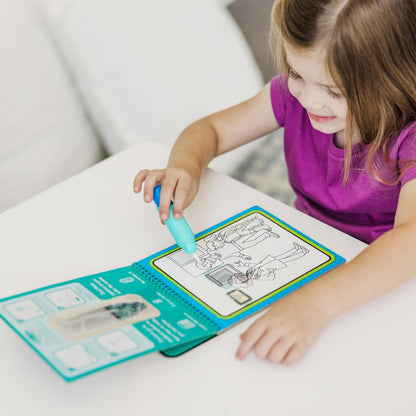 Melissa & Doug On The Go Water Wow! Mess Free Coloring Book, Reusable Water-Reveal Activity Pad, Vehicles, Travel Toys, Party Favors, for Toddlers & Kids Ages 3+ - FSC Certified
