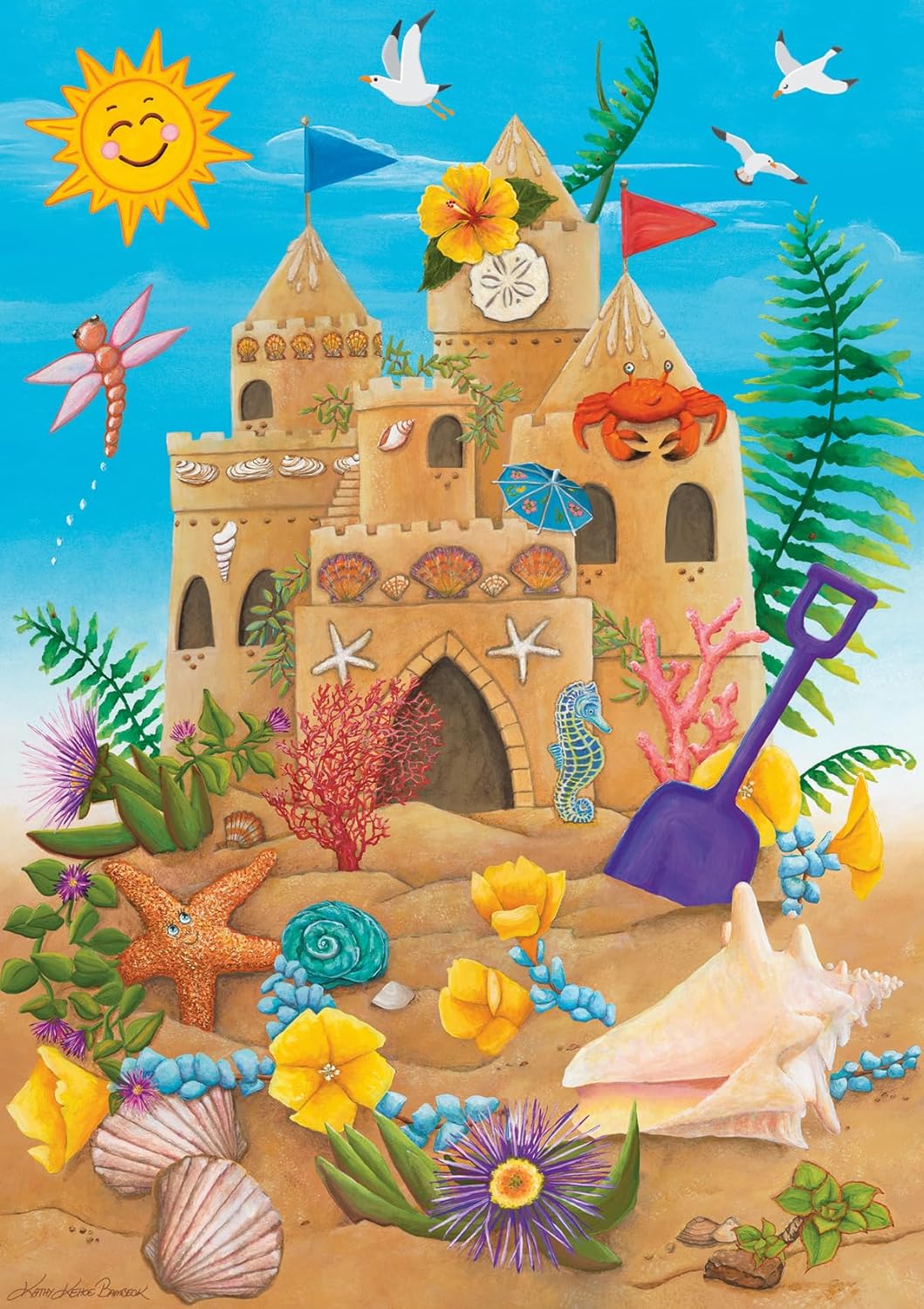Ravensburger Sunshine Sandcastle - 35 Piece Jigsaw Puzzle for Kids | Summer-Themed Fun | Encourages Creativity and Problem Solving | Eco-Friendly Design