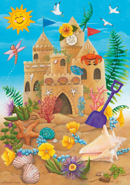 Ravensburger Sunshine Sandcastle - 35 Piece Jigsaw Puzzle for Kids | Summer-Themed Fun | Encourages Creativity and Problem Solving | Eco-Friendly Design