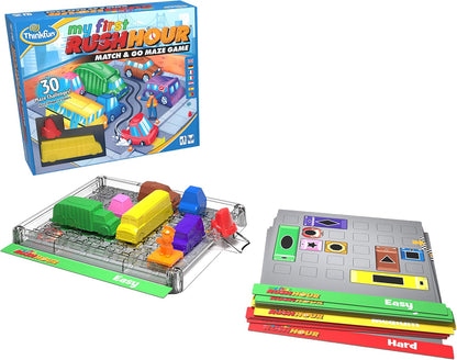 ThinkFun My First Rush Hour - Engaging Brain Game for Kids | Stimulating STEM Toy | Enhances Logic, Matching, Colors, and Shapes Skills | Best Gift for Toddlers