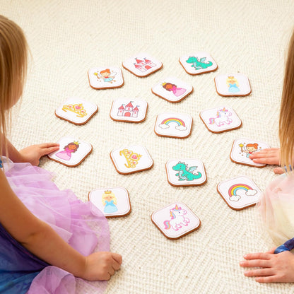 Felt Matching Game for Ages 2–4 – Soft and Safe for Ages 1+ – Montessori Memory Game – Sensory Flash Cards – Best Educational Gift for Ages 1–3 - Woodland Animal Theme